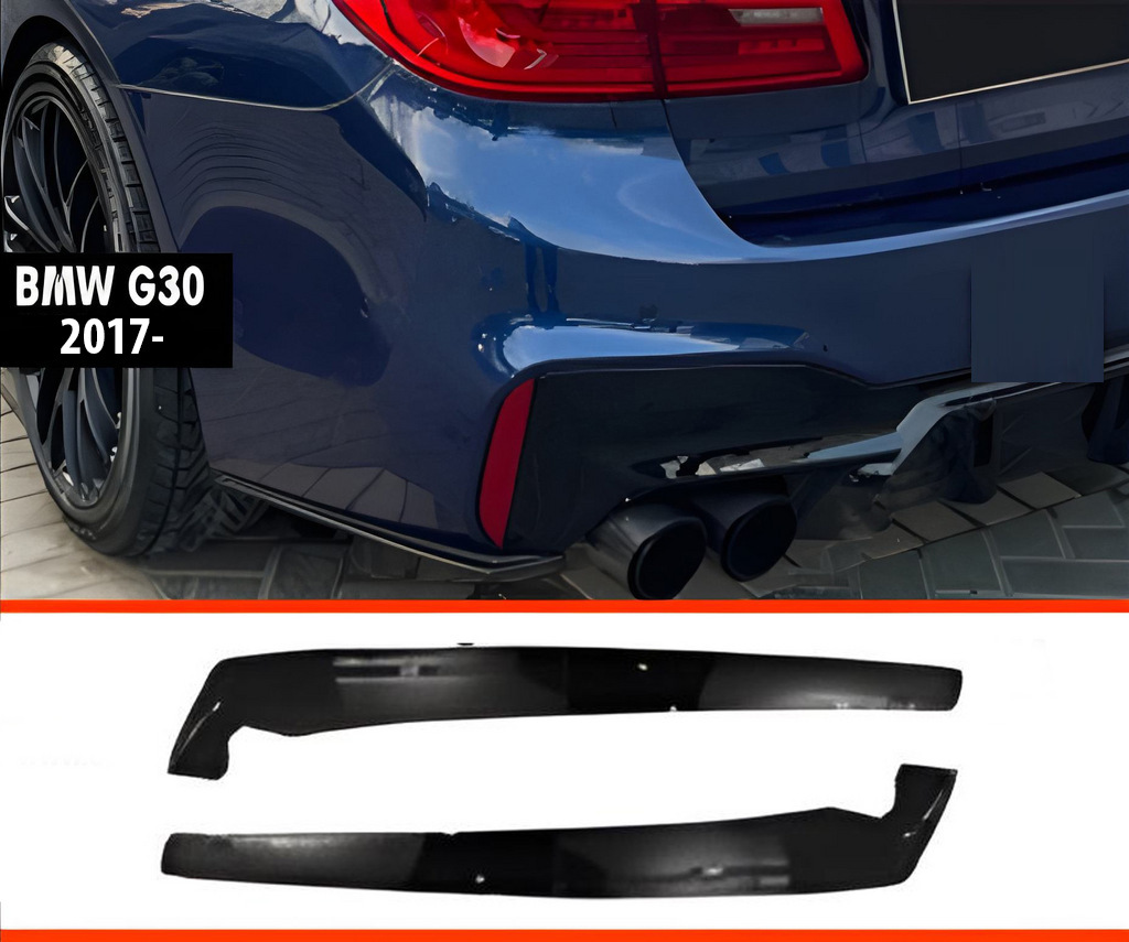 Задні FLAP накладки DPT (для M-Sport/M5 F90, чорний глянець)