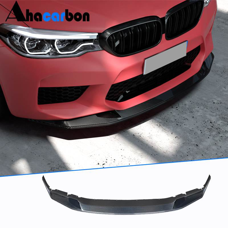 Накладка на передній бампер Lip V3 (для M5 F90 2017–2020, карбон)