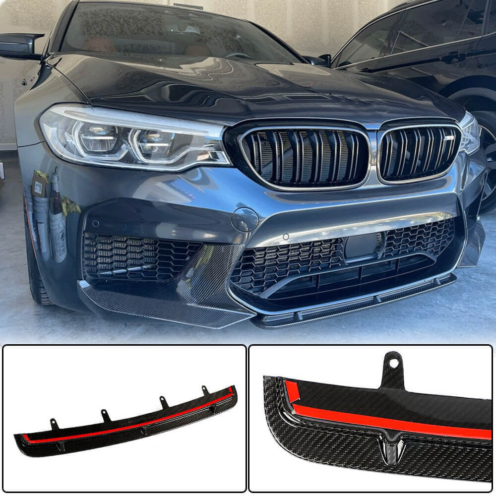Накладка на передній бампер Lip V5 (для M5 F90 2017–2020, карбон)