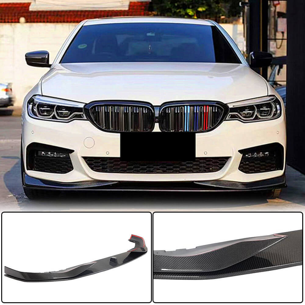 Накладка на передній бампер Lip V1 (для M-Sport 2017–2020, карбон)
