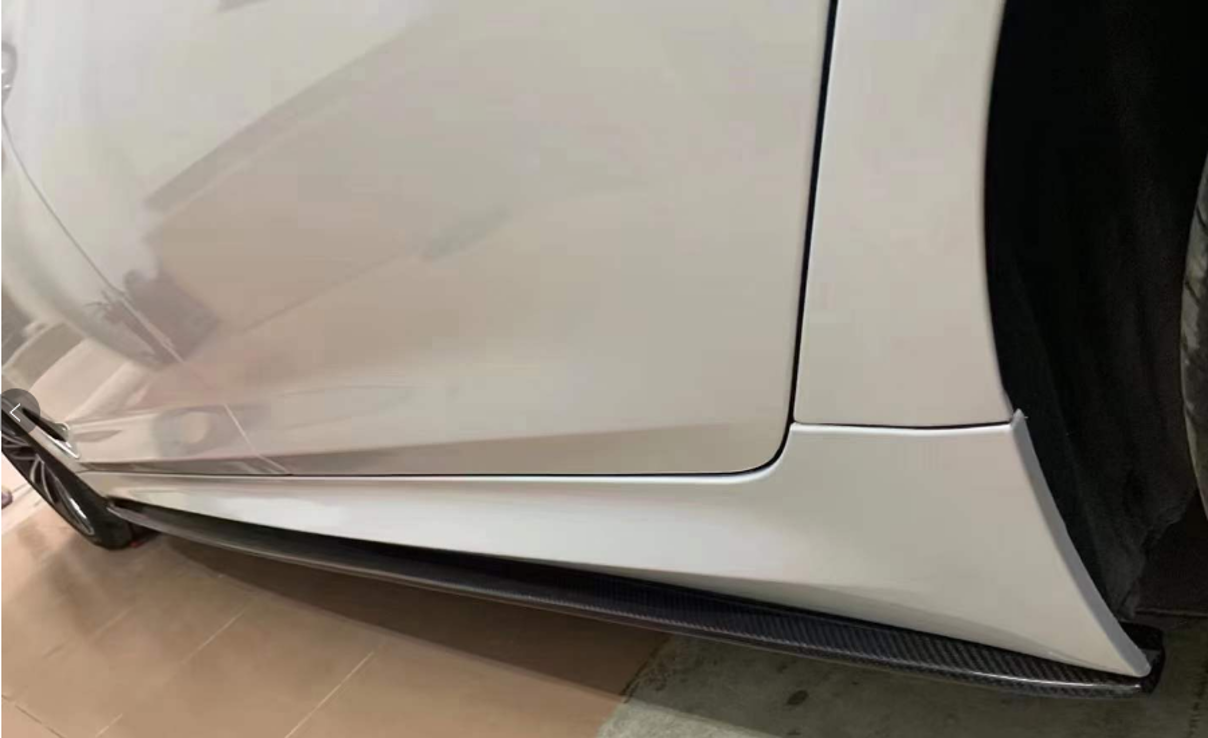 Накладки на пороги ABS (під M-Sport/M5 пороги, чорний глянець)