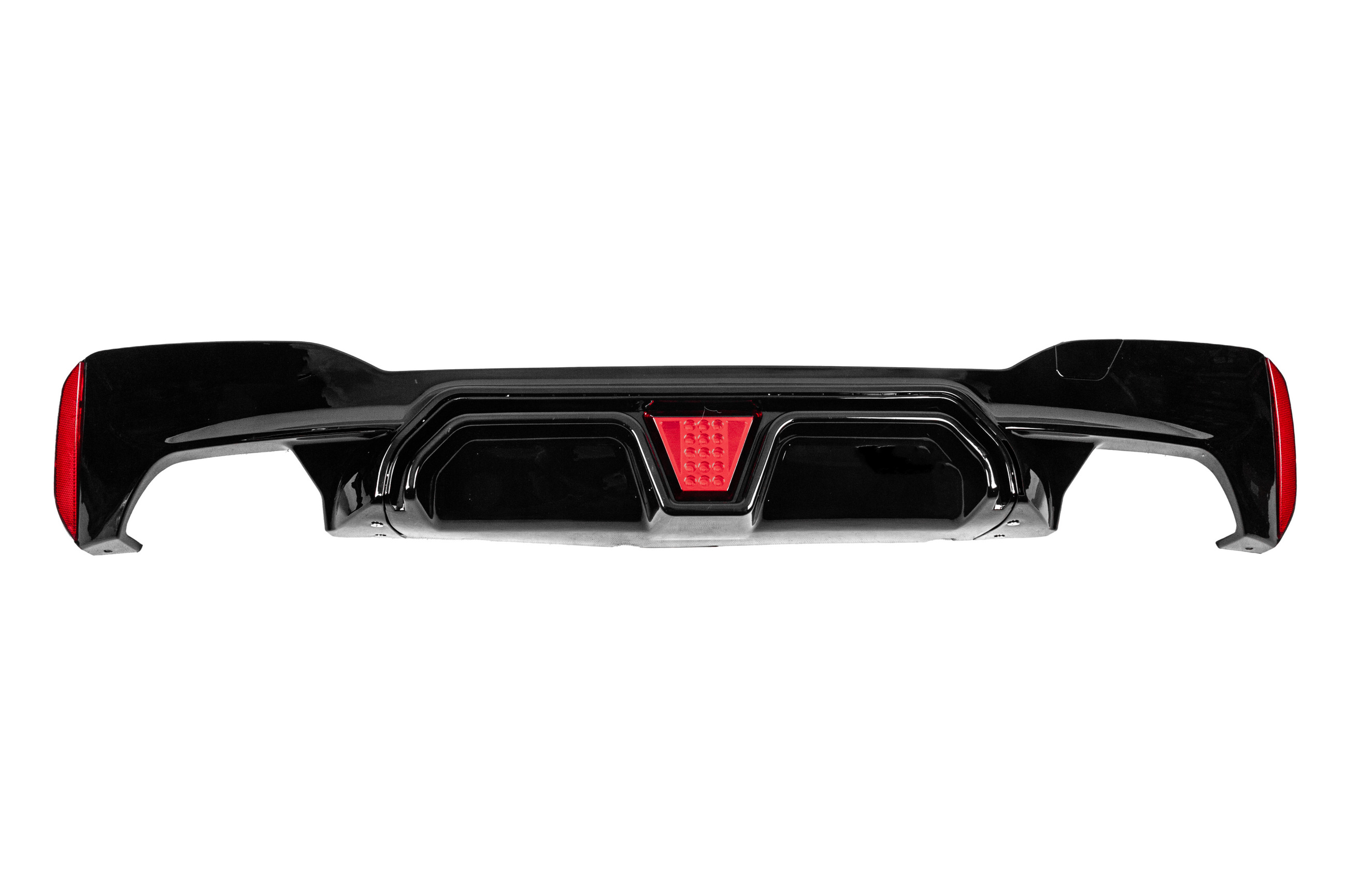 Дифузор заднього бампера CS-Style LED (для M-Sport/M5 F90, ABS)