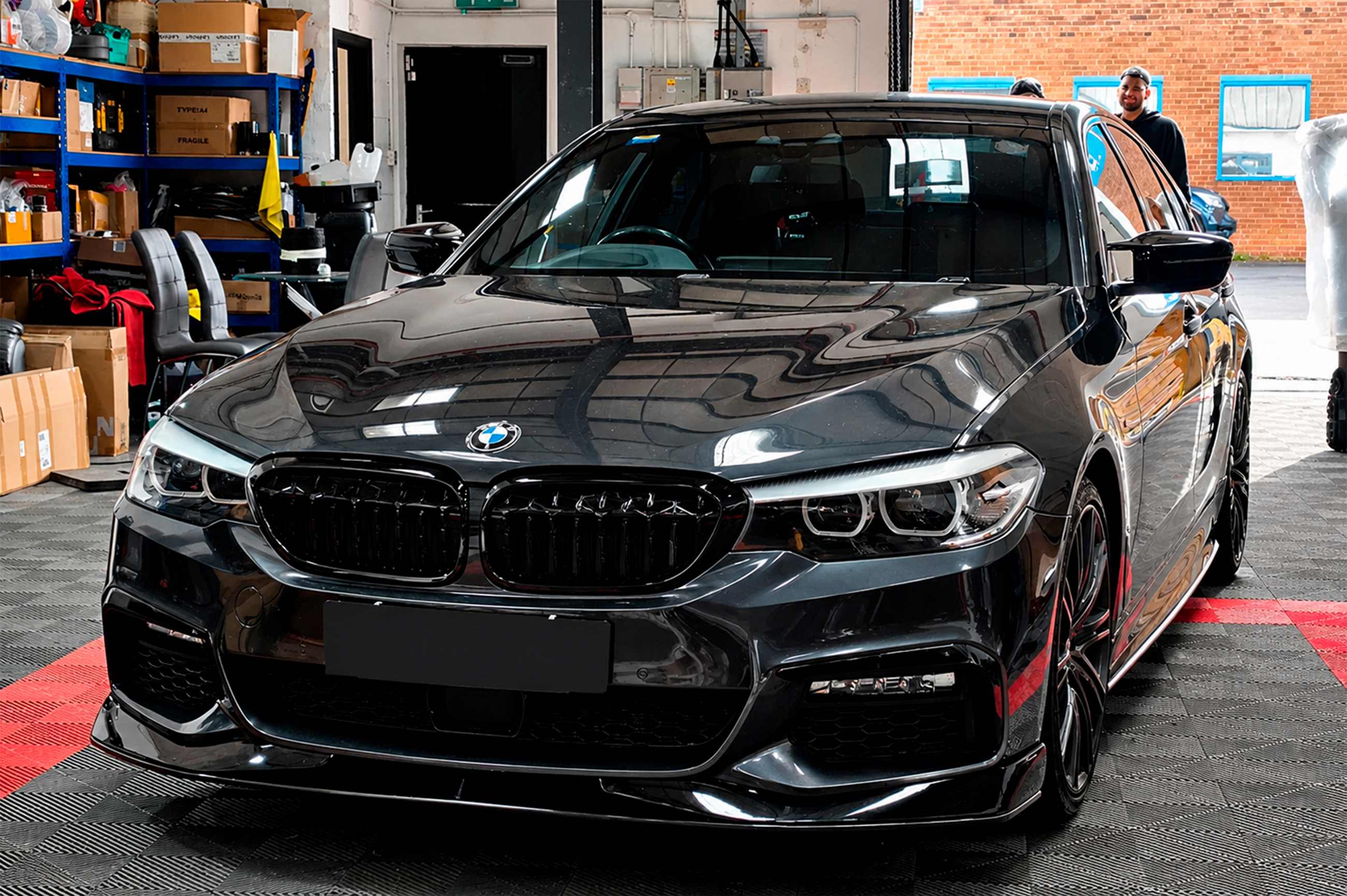 Накладка на передній бампер Lip AC-Style (для M-Sport 2017–2020, ABS)